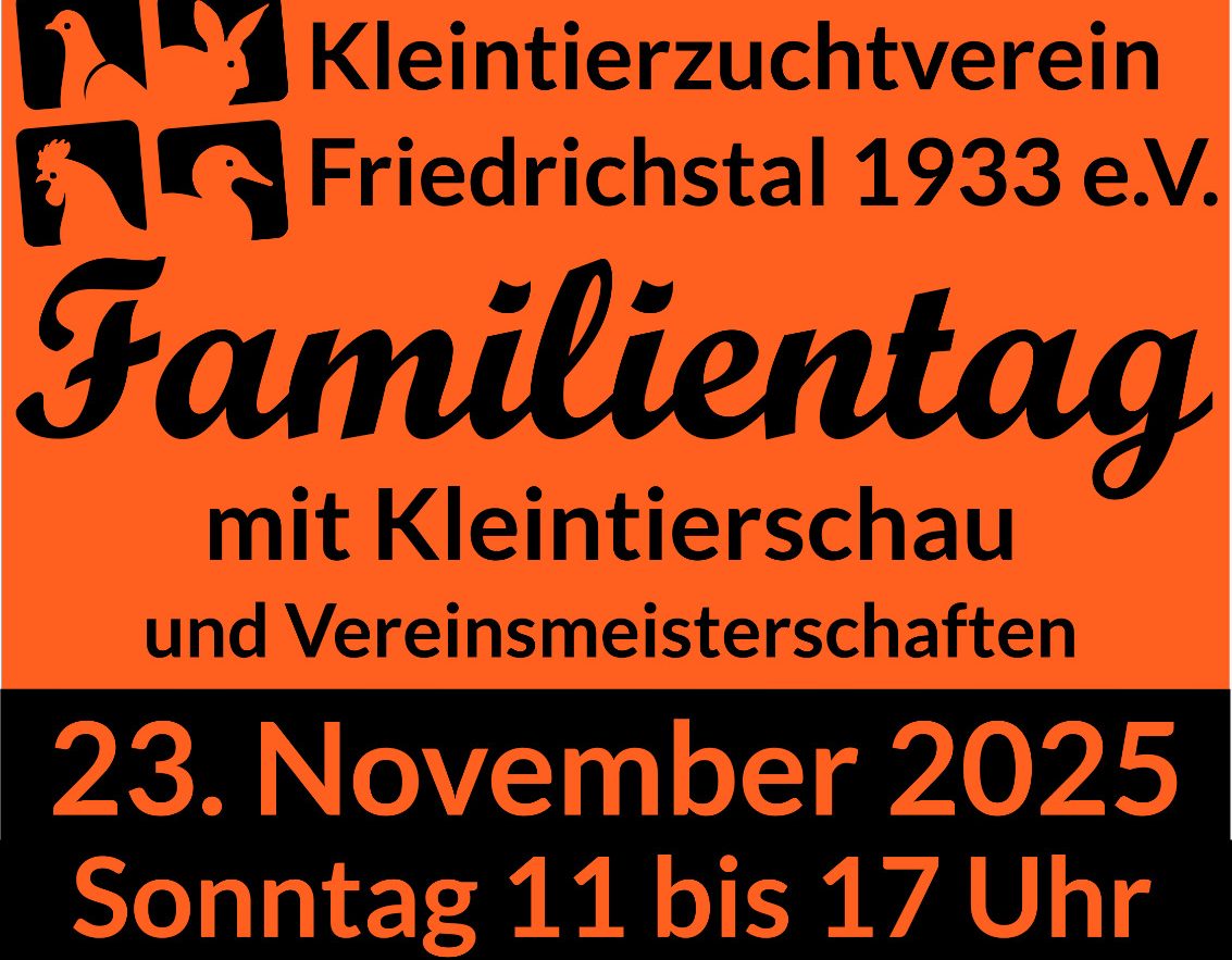 Familientag mit Kleintierschau
