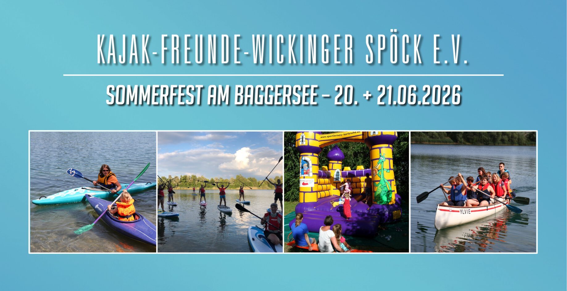 Sommerfest am Baggersee der Kajak-Freunde-Wickinger Spöck